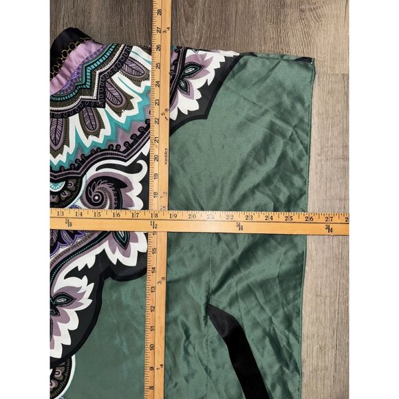 XOXO One-Shoulder Top With Chain Detail In Green & Purple - Picture 8 of 8